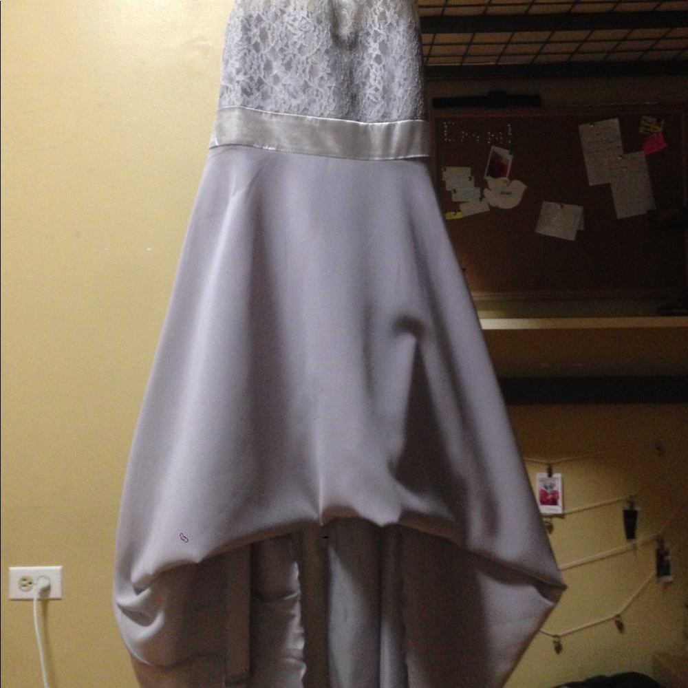 Silver high low dress perfect for every occasion